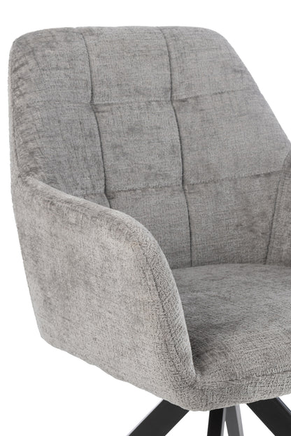 Stoel Louna Iron/Acryl Grijs