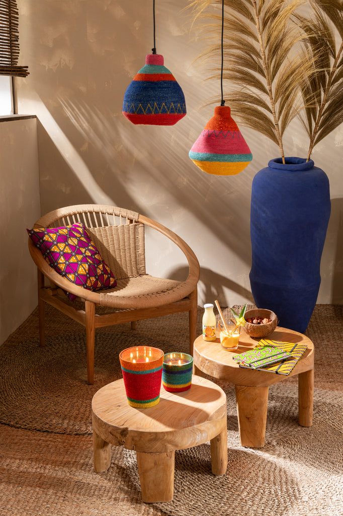 Stoel Rond Teakhout Naturel