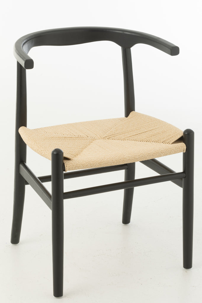 Stoel Toon Beukenhout/Touw Zwart