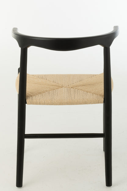 Stoel Toon Beukenhout/Touw Zwart