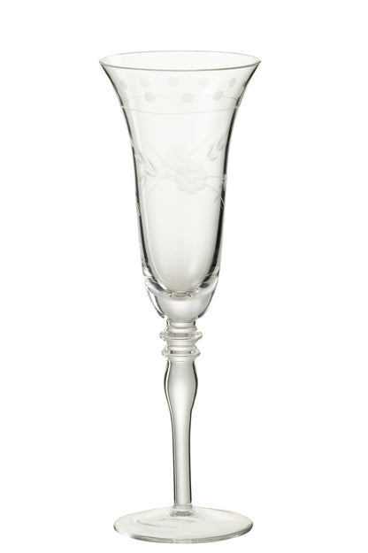 Champagneglas Gegraveerd Glas Transparant