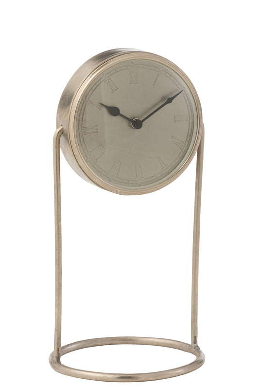 Klok Retro IJzer Zilver Groot