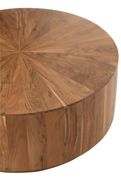 Koffietafel Rond Acacia Hout/Mdf Naturel