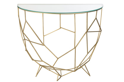 Console Moza Metaal/Glas Goud
