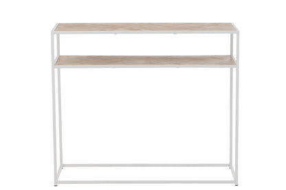 Console Zigzag Hout/Metaal Naturel/Wit