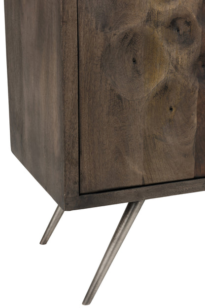 Kast 2Deurs Etnic Mangohout Bruin