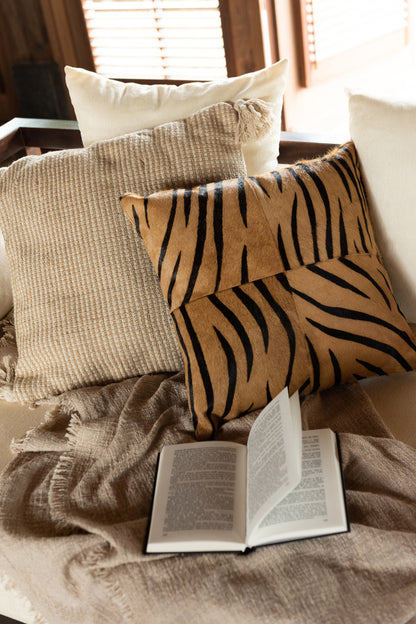 Kussen Animal Print Leer Mix Assortiment Van 2