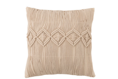 Kussen Cosy Katoen Beige Groot