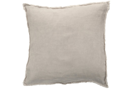 Kussen Stonewashed Linnen Lichtgrijs