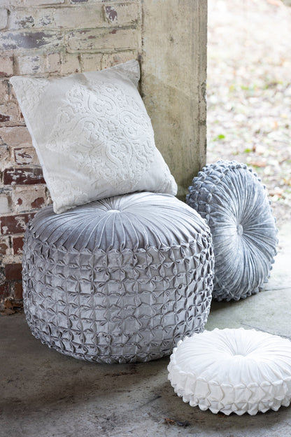 Kussen Viva Rond Polyester Zilver