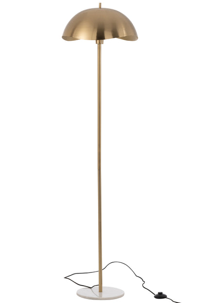 Staande lamp Metaal/Marmer Goud