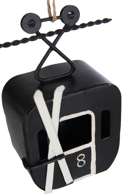 Hangers Ski Cabin Metaal Zwart/Wit Assortiment Van 4