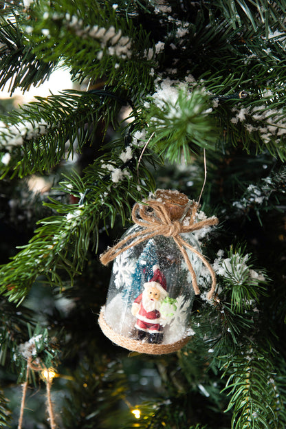 Hanger Fles Kerst Figuur Glas Helder Assortiment Van 3