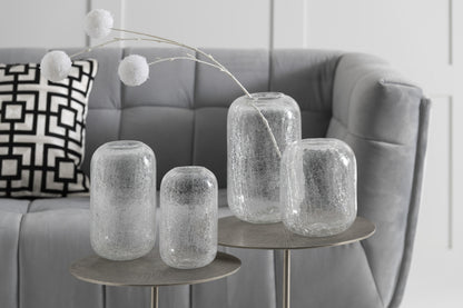Orkaan Crackle Glas Transparant Klein