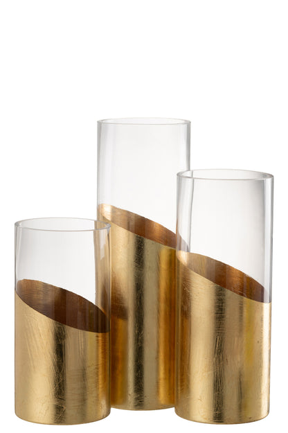 Hurricane Moa Glas Transparant/Goud Groot