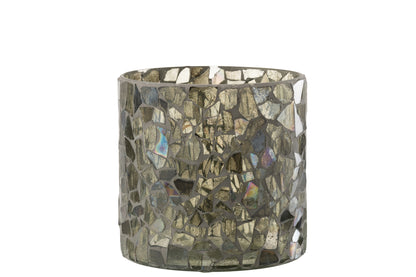 Orkaan Mozaïek Glas Grijs/Groen Groot