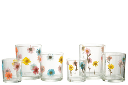 Hurricane Posy Grote Glazen Mix Assortiment Van 2