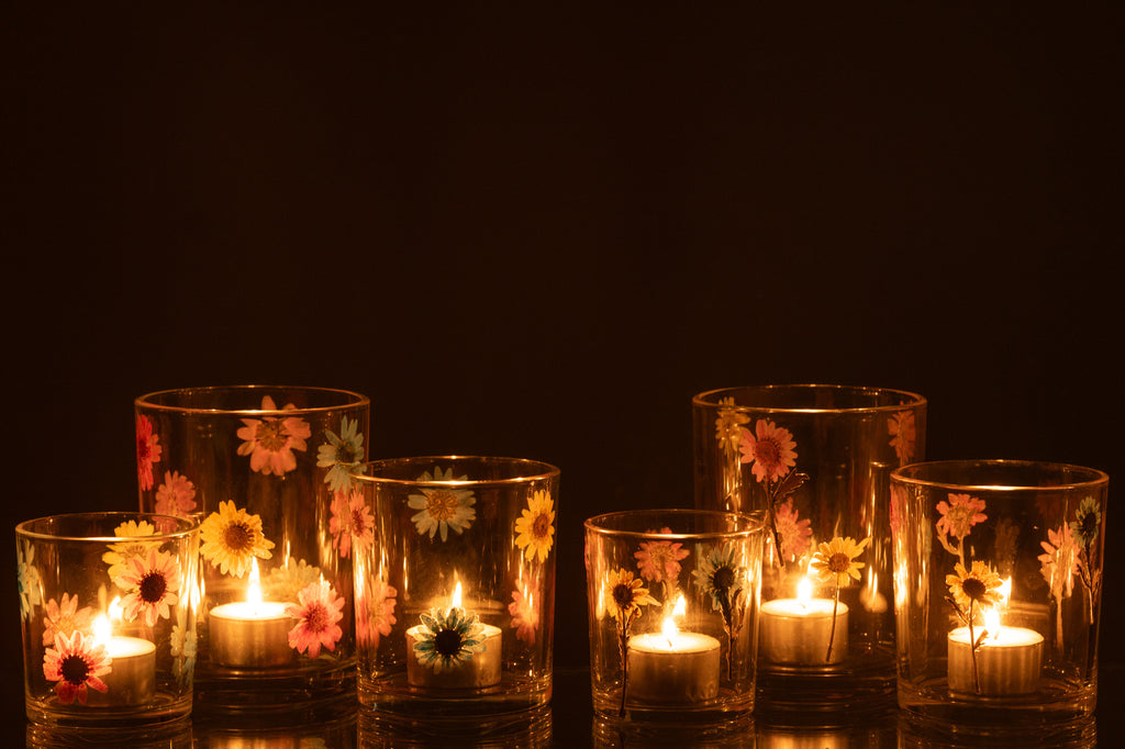Hurricane Posy Grote Glazen Mix Assortiment Van 2