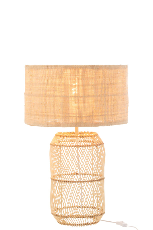 Lamp Mush Linnen/Bamboe Natuurlijk