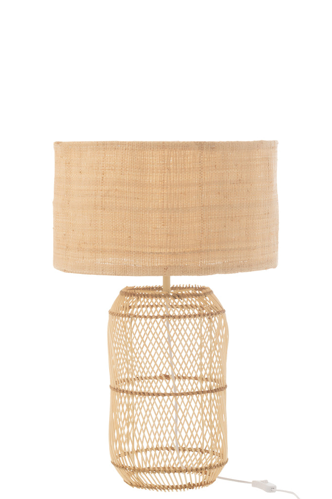Lamp Mush Linnen/Bamboe Natuurlijk