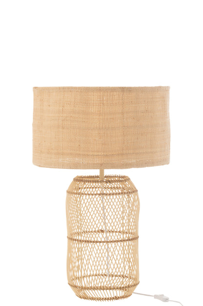 Lamp Mush Linnen/Bamboe Natuurlijk