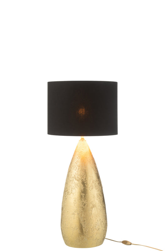 Lamp+kap Druppel Keramiek Goud Klein