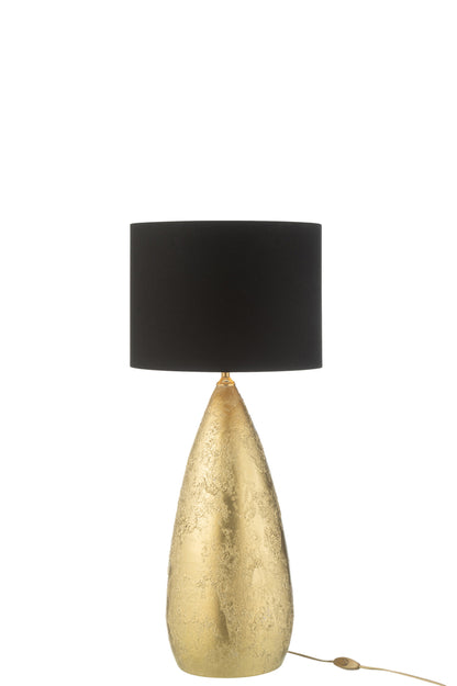 Lamp+kap Druppel Keramiek Goud Klein