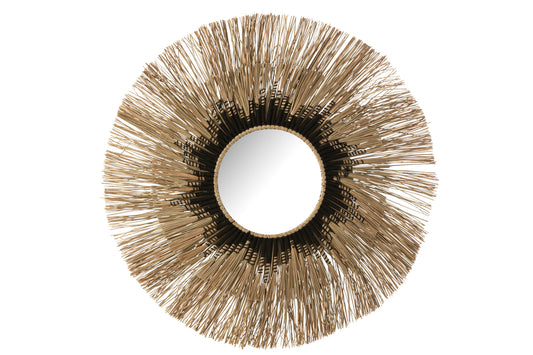 Mirror Melissa Straw Natural/Zwart Groot