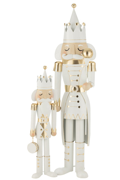 Notenkraker IJzer Goud/Wit Groot