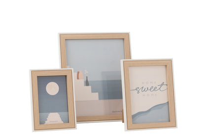 Fotolijst Chloe Mdf Naturel/Wit Groot