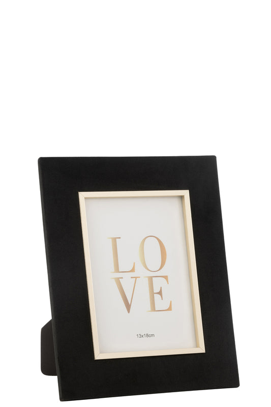 Fotolijst Dita Velvet Zwart Medium