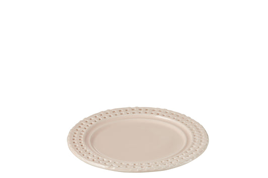 Bord Rond Keramiek Roze
