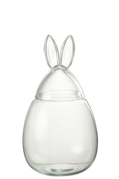Pot Konijn Glas Transparant Groot