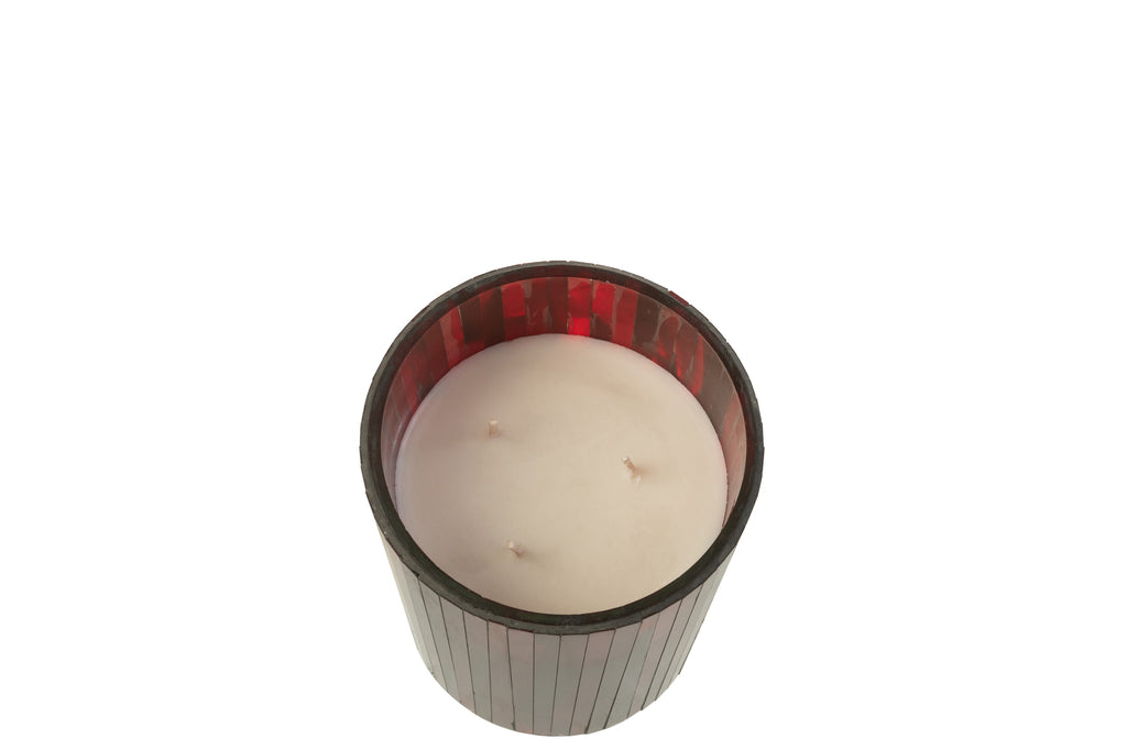 Geurkaars Noa Robijnrood Rood Medium-55H