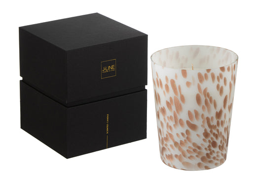 Geurkaars Noa Neon Night Wit/Goud Medium-68H