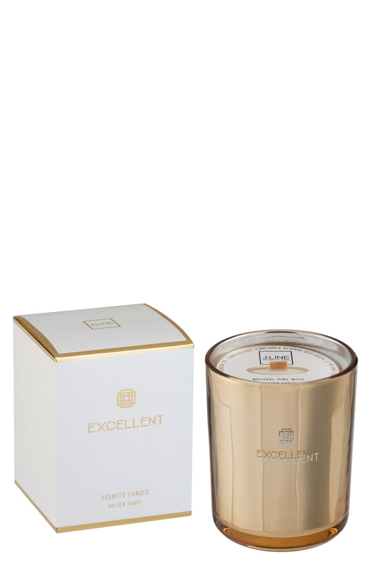 Geurkaars Excellent Golden Honey Gold Medium-80Uren
