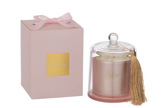 Geurkaars Bell Bonheur Roze Groot-45Hours