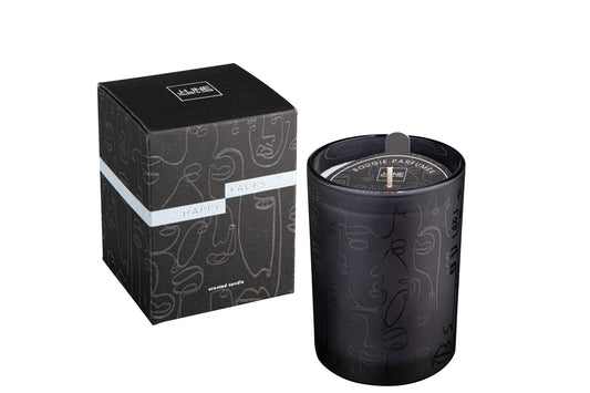 Geurkaars Happy Faces Zwart Small-35U