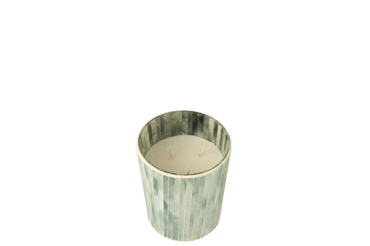 Geurende Kaars Noa Seaside Bliss Lichtblauw Medium-55 Uur