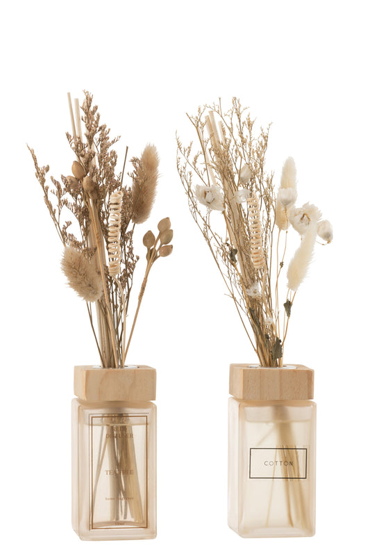 Geurolie + Bloemen Takken Natuurlijk Assortiment Van 2
