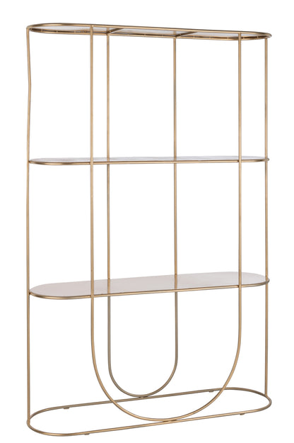 Plank 3 Planken+Curve Deco Metaal Goud
