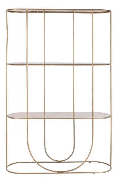 Plank 3 Planken+Curve Deco Metaal Goud