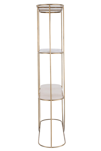 Plank 3 Planken+Curve Deco Metaal Goud