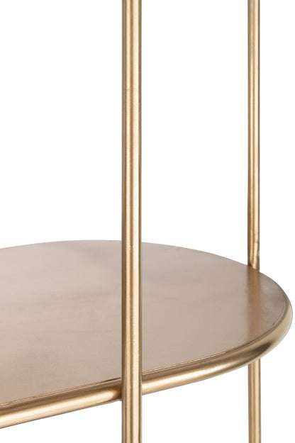 Plank 3 Planken+Curve Deco Metaal Goud