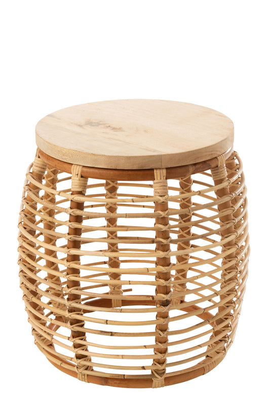 Bijzettafel Ana Rotan Naturel