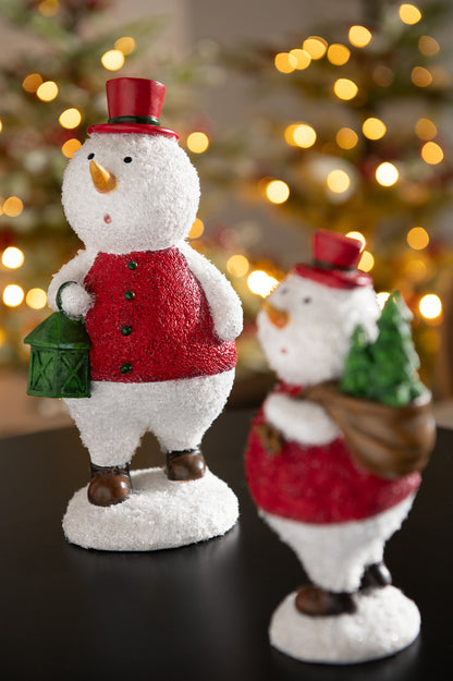 Sneeuwmanboom + Lantaarn Harsmix Grote Assortiment Van 2