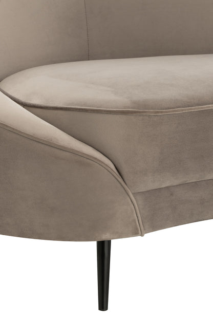 Sofa Elisabeth Textiel Zilver