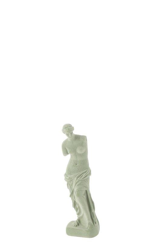 Beeld Griekse Dame Hars Fluweel Munt