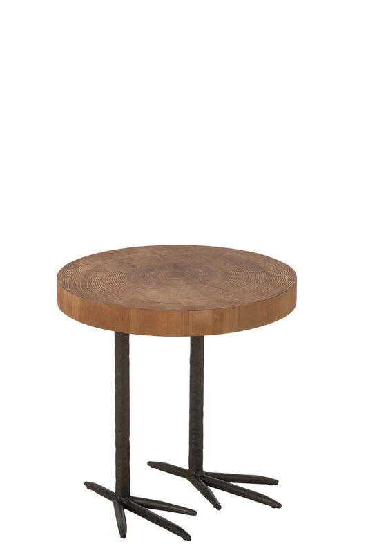 Krukje Eend Mdf/IJzer Natuurlijk Zwart