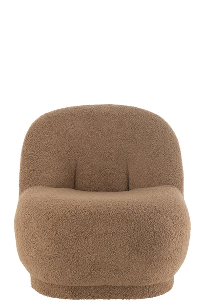 Krukje Teddy Fluweel Wit Bruin